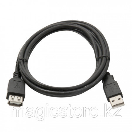 Кабель удлинитель USB(m) - USB(f) 1.8м, синий, черный - фото 1 - id-p74052725