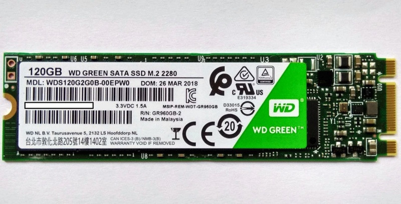 SSD Накопитель 120Gb WD Green WDS120G20B-00EPW0 M.2 2280 - фото 3 - id-p74055707