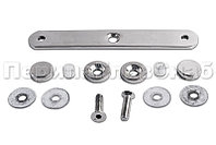 Стеклодержатель пластинчатый, под стекло 6-12 мм,  по центрам 170х5 мм (aisi 304)