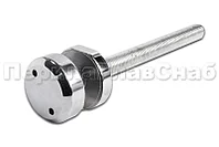 Торцевое крепление несущего стекла, Ø50х10х18 мм, шпилька 205 мм. AISI 201