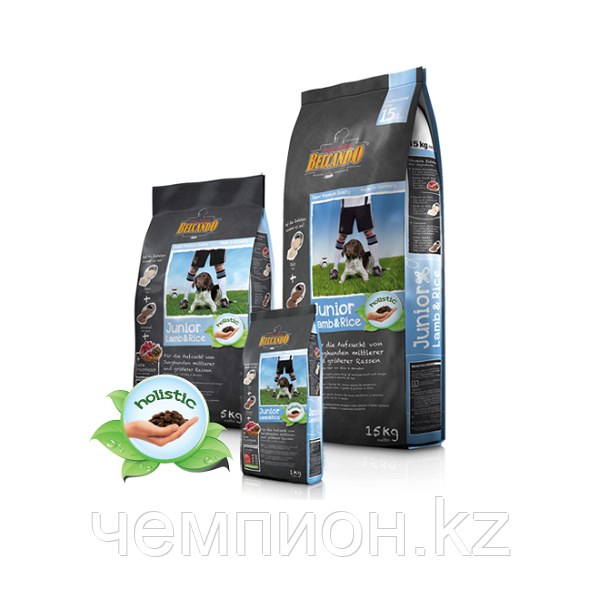 557100 BELCANDO JUNIOR LAMB&RISE, Белькандо Ягненок с Рисом, гипоаллергенный корм для щенков, уп.1кг
