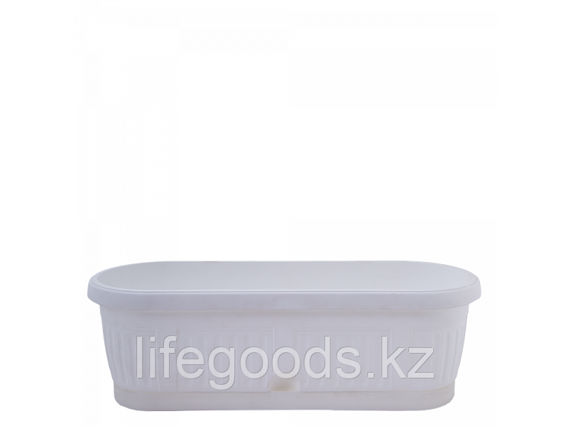 Вазон "Николь" с подставкой балконный 50*19см. (белый) 101201220