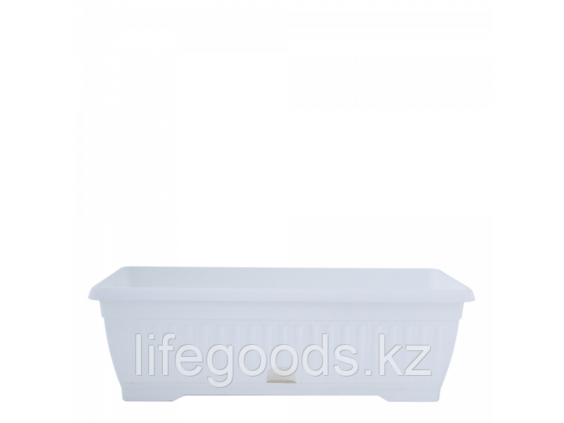 Вазон "Терра" с подставкой балконный  50*19см. (белый) 101201175