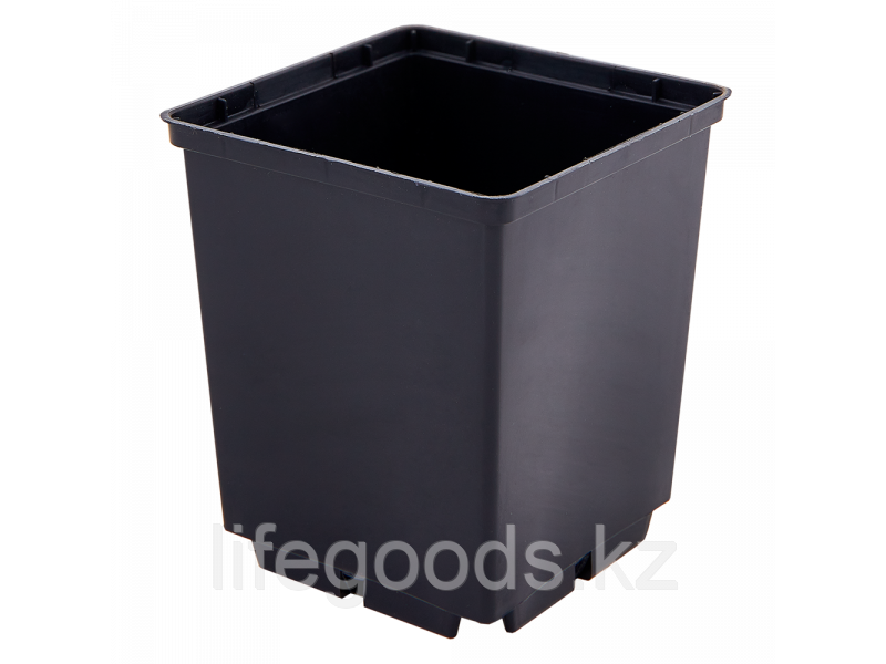 Вазон для рассады квадратный 12,0*19,5см. (чёрный) 101202552