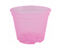 Вазон дренажный 9,0* 6,5см. (розово-прозрачный) 131012059