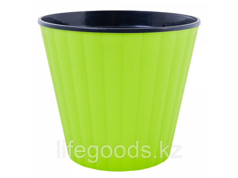 Вазон "Ибис" двойной 13,0*11,2см. (оливковый/чёрный) 140500034