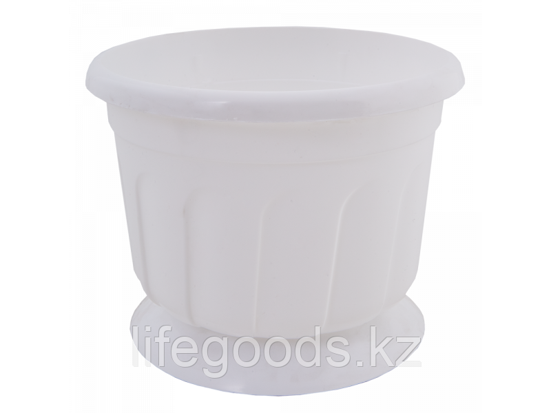 Вазон "Рина" с подставкой 24см. (белый) 101201164