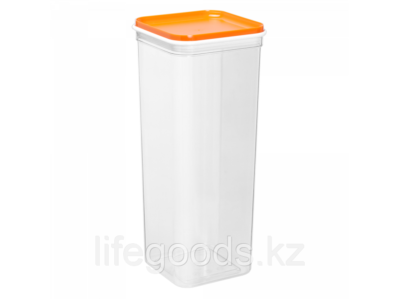 Емкость для сыпучих продуктов "Фикс" 2,25л. (прозрачный/светло-оранжевый) 180709020 - фото 1 - id-p74059007
