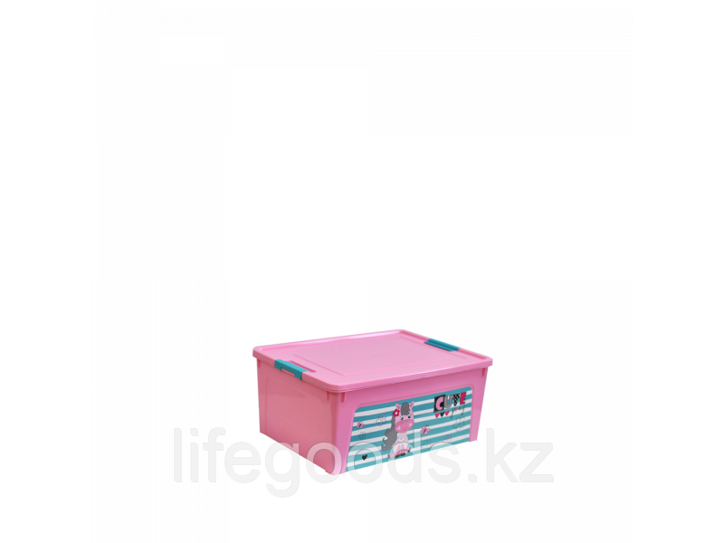 Контейнер "Smart Box" с декором Pet Shop  7,9л. (розовый/розовый/бирюзовый) 170110012