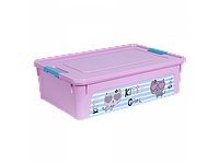 Контейнер "Smart Box" с декором Pet Shop 14л. (розовый/розовый/бирюзовый) 170110013