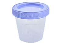 Контейнер "Smart Box" круглый 0,5л. (прозрачный/сиреневый) 180112028