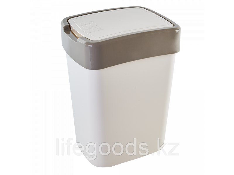 Ведро Евро для мусора 10л. (б.роза/какао) 181229054