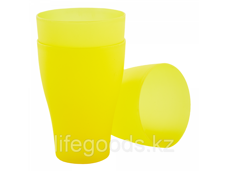 Набор стаканов 0,25л. (3 шт.) (жёлтый прозрачный) 160318003 - фото 1 - id-p74059769