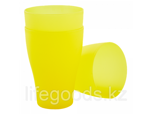 Набор стаканов 0,25л. (3 шт.) (жёлтый прозрачный) 160318003, фото 2
