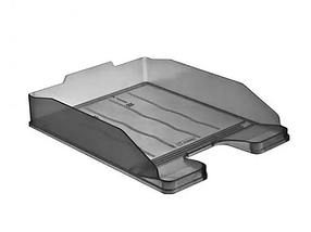 Лоток горизонтальный СТАММ "ЭКСПЕРТ" тонированный серый