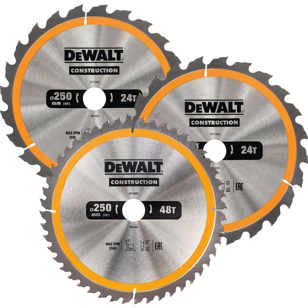 Пильный диск DeWalt CONSTRUCT 184х20 24 зуб.