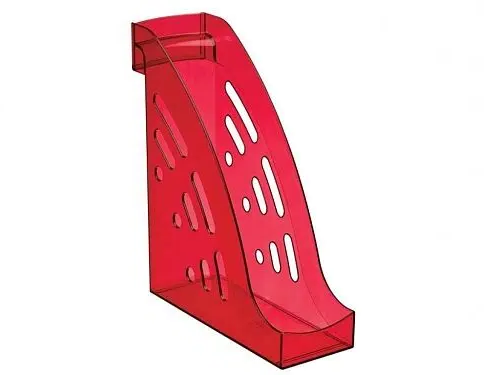 Лоток вертикальный СТАММ "ТОРНАДО" темно-красный "Вишня"