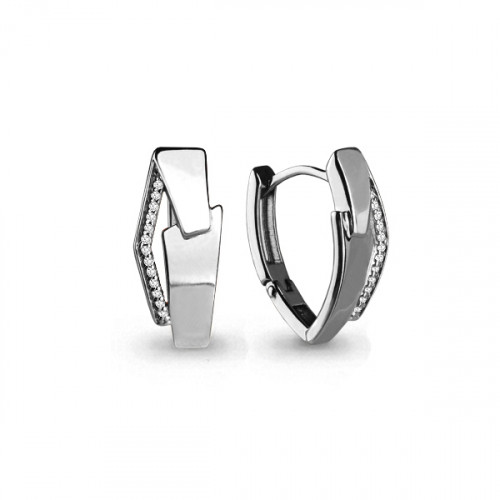 Серебряные серьги Aquamarine 45656А.5