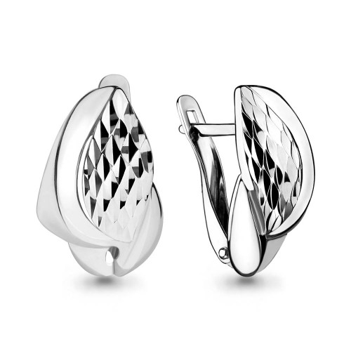 Серебряные серьги AQUAMARINE 33403.5
