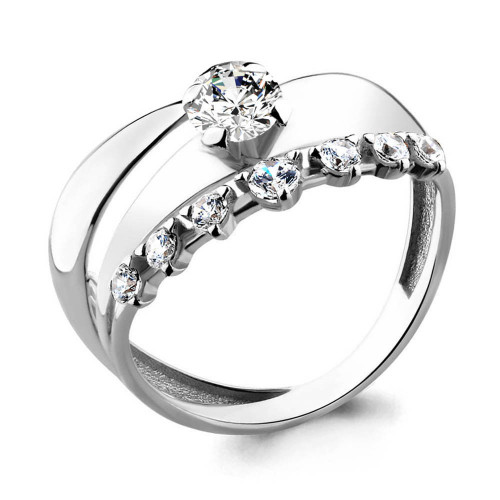 Серебряное кольцо Aquamarine 64729А.5