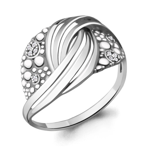 Серебряное кольцо Aquamarine 64542А.5