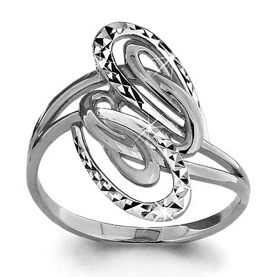 Кольцо из серебра AQUAMARINE размеры 17,5