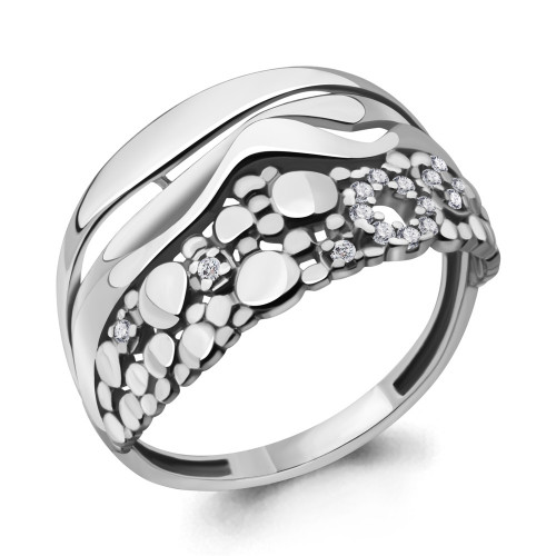 Серебряное кольцо Aquamarine 64543А.5