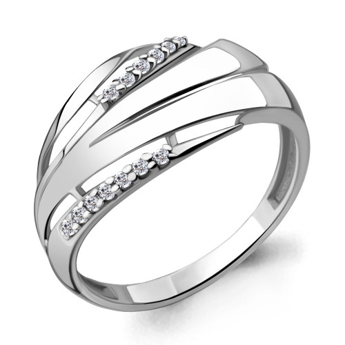 Серебряное кольцо Aquamarine 64687А.5