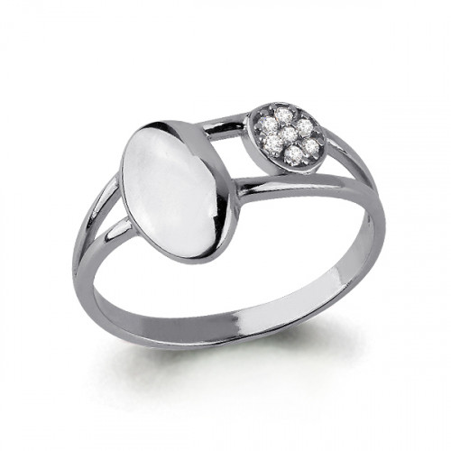 Серебряное кольцо Aquamarine 64506А.5