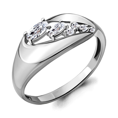 Серебряное кольцо Aquamarine 64772А.5