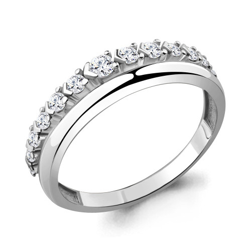Кольцо из серебра с фианитом Aquamarine 68571А.5