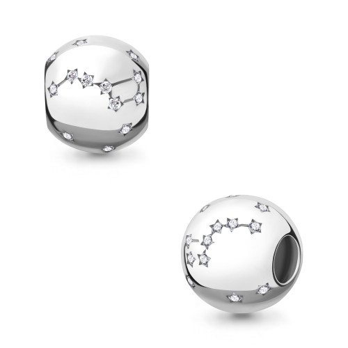 Подвеска из серебра с фианитом Aquamarine 24344А.5