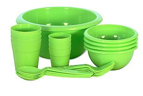 Набор пластиковой посуды для салата "Летний ПЛЮС" на 4 персоны П25, фото 2