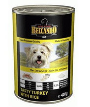 512 535 Belcando Turkey with Rice, Белькандо влажный корм для собак индейка с рисом, банка 400 гр.