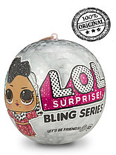 LOL Surprise - Кукла Сюрприз в шарике, Блестящая Bling, на ёлку (Оригинал)