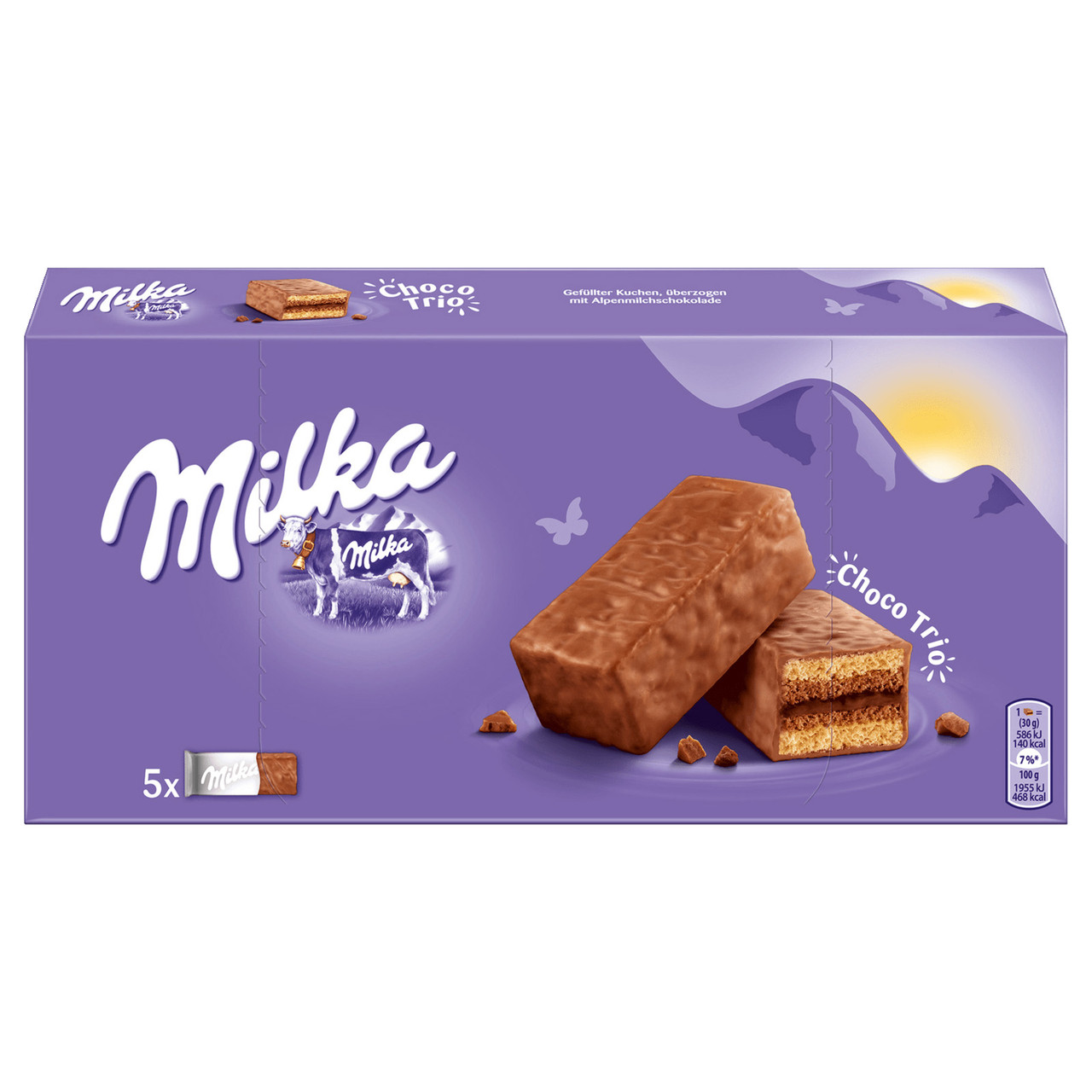 Бисквит Milka Choco Trio Soft Biscuit 150гр (12шт-упак)