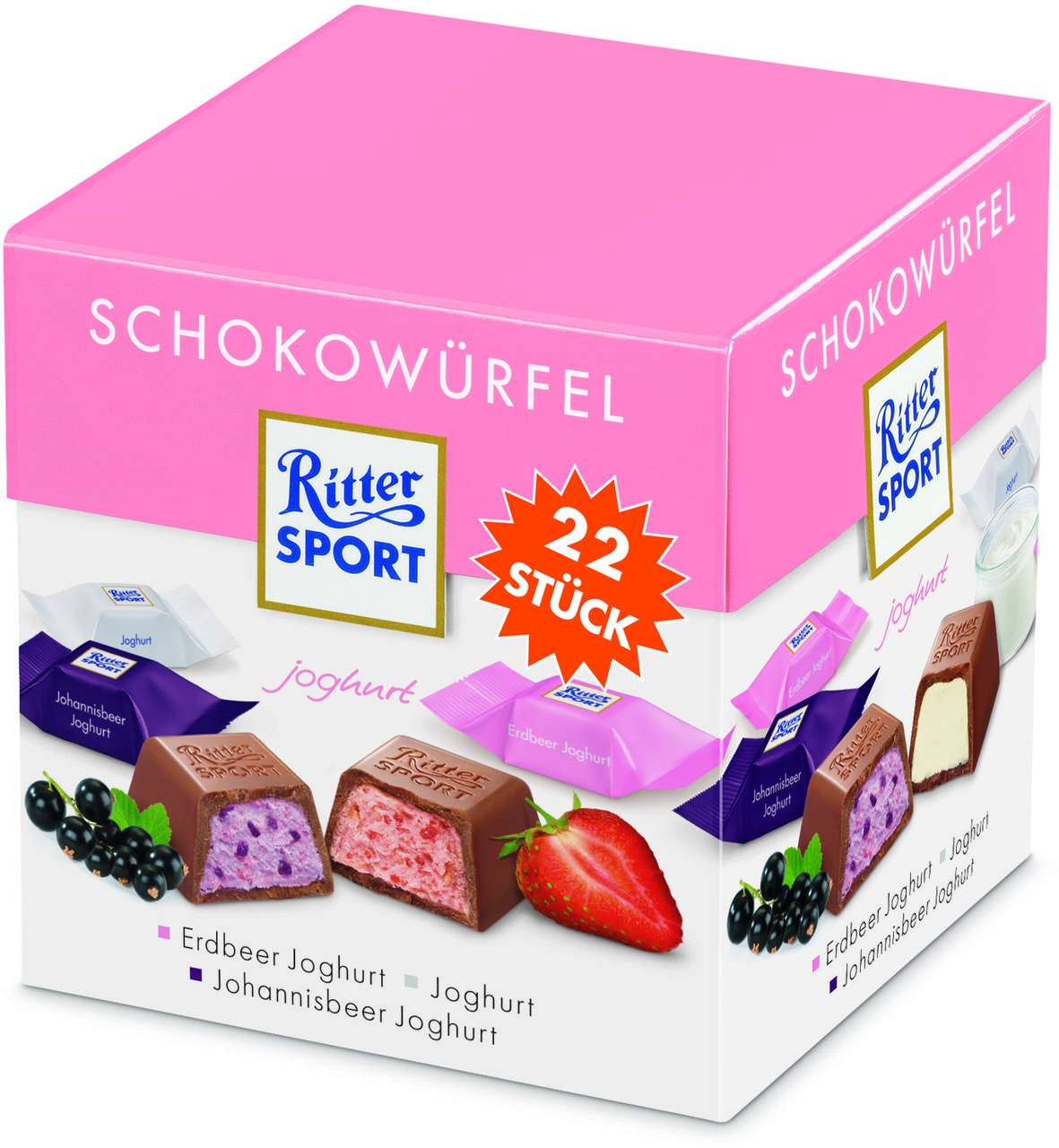 Ritter Choco Cubes Joghurt 8 гр. (22 шт в упаковке)