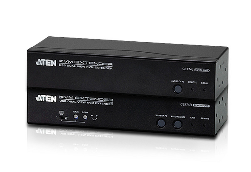 ATEN CE774-AT-G USB Dual View KVM-удлинитель