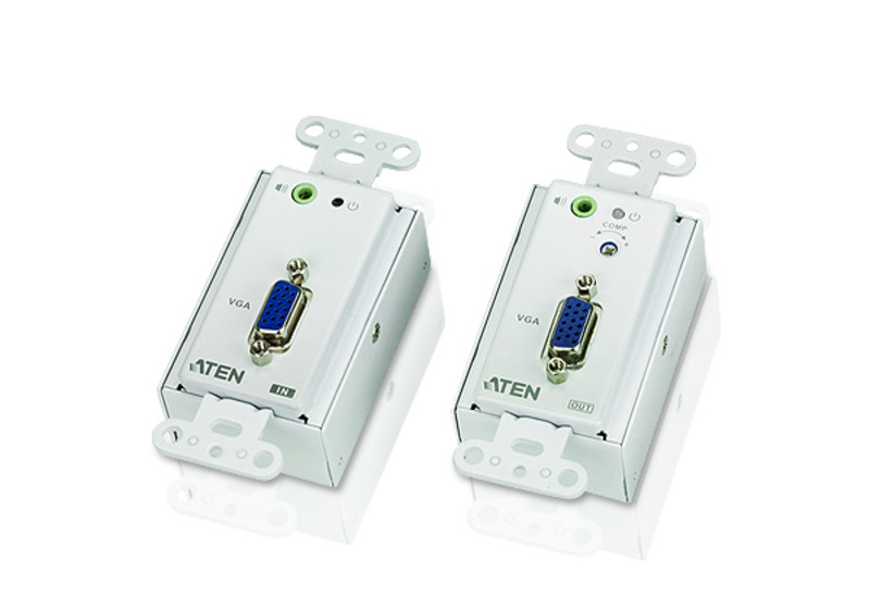Настенный VGA Over Cat 5 удлинитель ATEN VE156-AT-G