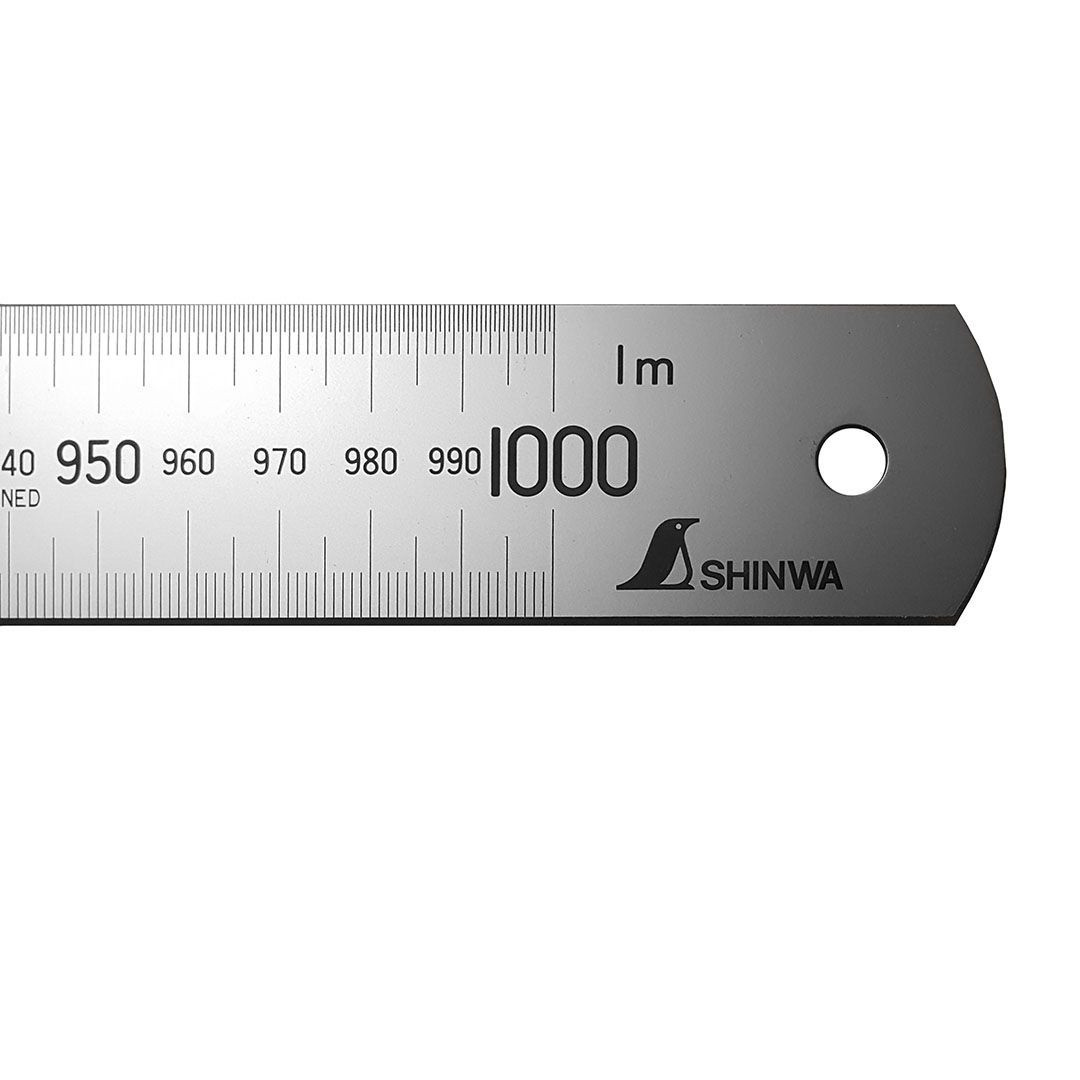 Линейка Shinwa дюймовая, 600мм/24' (шкала - в мм и дюймах) - фото 8 - id-p74105333