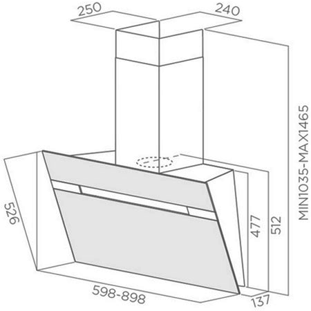 Вытяжка экранная кухонная 90 см ELICA Stripe IX/A/90/LX - фото 2 - id-p74106664