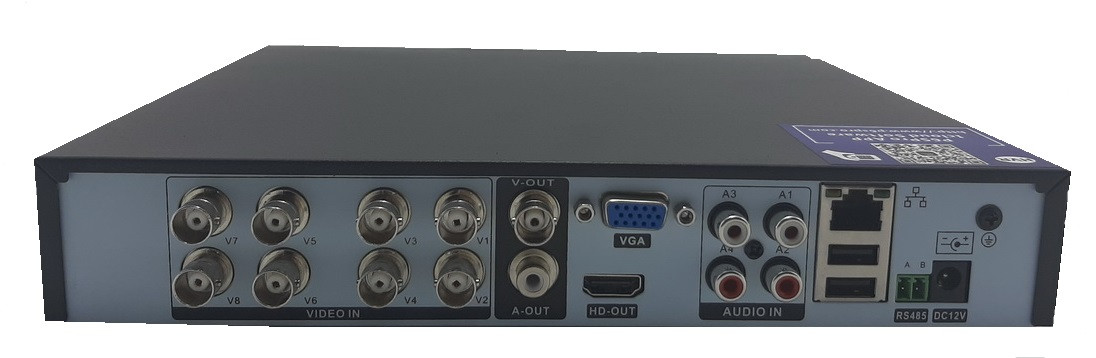 8-ми Канальный AHD видеорегистратор с функцией распознавания лиц и просмотром через интернет, MackVision MV-60 - фото 3 - id-p74106817