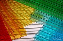 Сотовый поликарбонатный лист цветной Skyglass 2100х12000х6мм