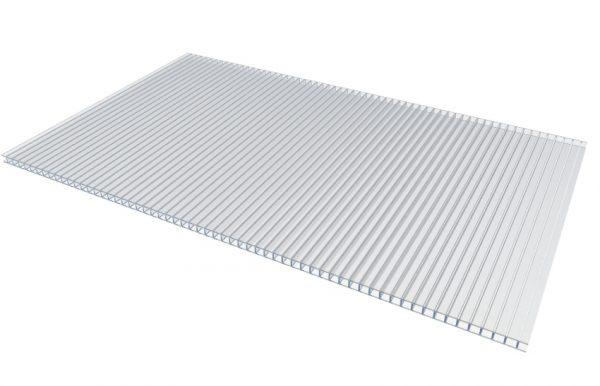 Сотовый поликарбонатный лист прозрачный Woggel 2100х12000х10 мм