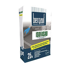 Клей для пенополистирола, минваты Bergauf ISOFASAD, 25 кг