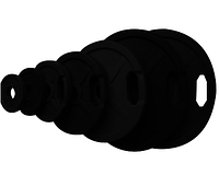 Диск олимпийский Johns 71022 черный обрезиненный (2,5 кг)