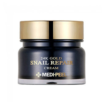 Омоложивающий премиум-крем с золотом и муцином улитки, Medi-peel 24K Gold Snail Cream, фото 2
