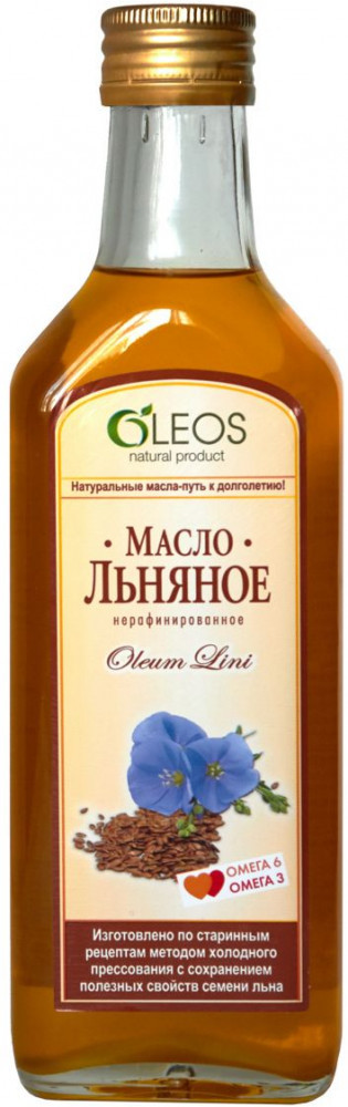 Масло льняное пищевое, 250 мл