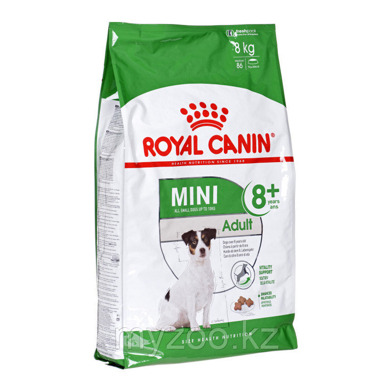 Royal Caninn MINI ADULT +8, 8 kg Корм для собак мелких пород старше 8 лет