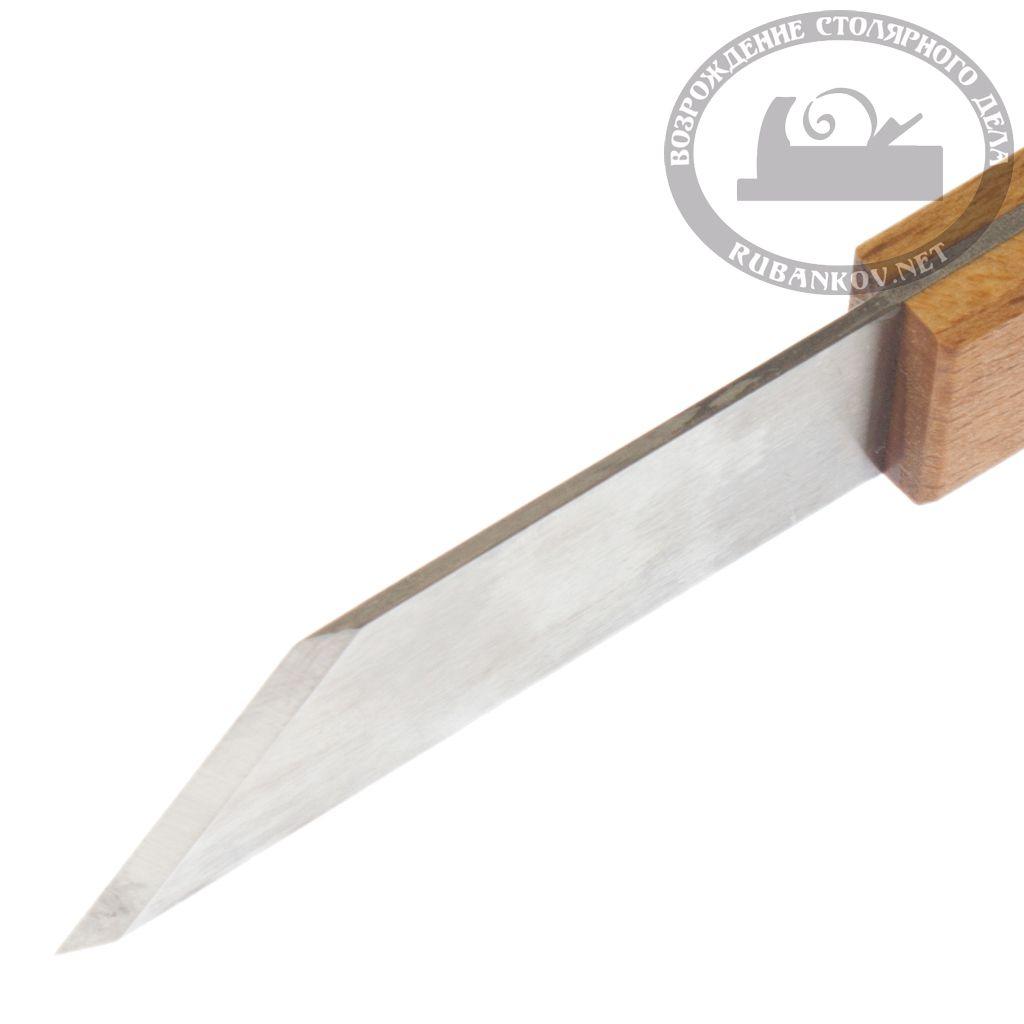 Нож разметочный ПЕТРОГРАДЪ, модель N2, с косой правой заточкой 45град, 165мм/20мм